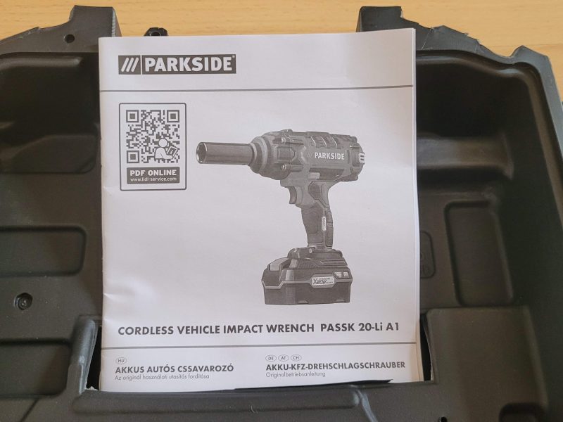 Parkside PASSK 20-Li A1 akkus ütvecsavarozó (max 400 Nm)