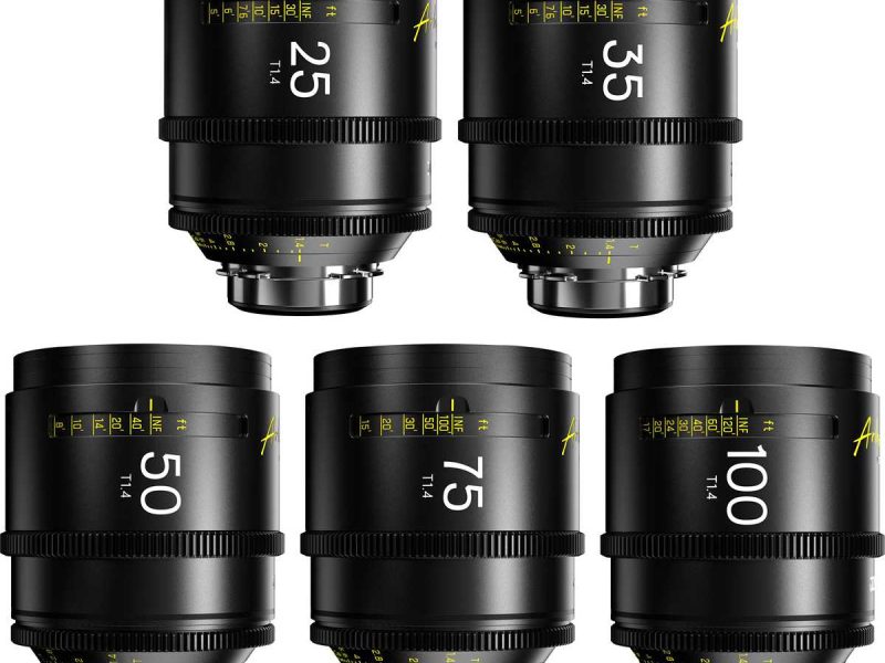 DZOFILM ARLES FF/VV PRIME CINE 5-LENS SET 25, 35, 50, 75, 100 bérlés