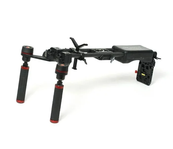 Shoulder rig (Handle, baseplate, shoulder pad, v-lock plate) – bérelhető Budapesten
