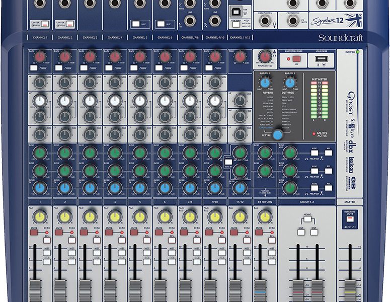 Soundcraft Signiture 12 zenekari keverő bérlés Szeged