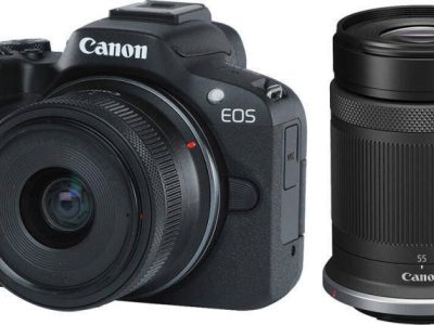 Belépő Zoom Szett - Canon EOS R50 váz + RF-S 18-45mm f4.5-6.3 IS STM objektív + Canon RF-S 55-210mm f5-7.1 IS STM objektív