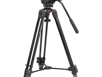 Manfrotto 500X Fluid fej alumínium ikerlábas videó állvánnyal