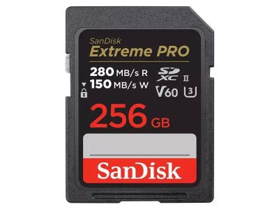SanDisk 256GB SDXC Extreme Pro V60 memóriakártya