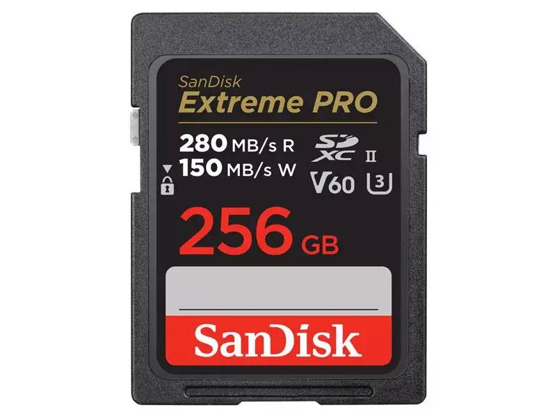 SanDisk 256GB SDXC Extreme Pro V60 memóriakártya