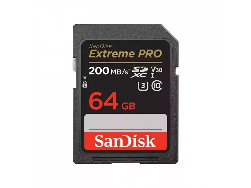 SanDisk 64GB SDXC Extreme Pro V30 memóriakártya