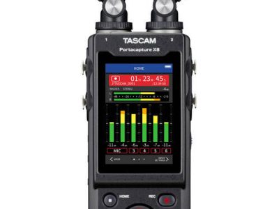 Tascam Portacapture X8 hordozható 8 csatornás hangrögzítő