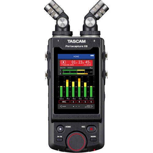 Tascam Portacapture X8 hordozható 8 csatornás hangrögzítő