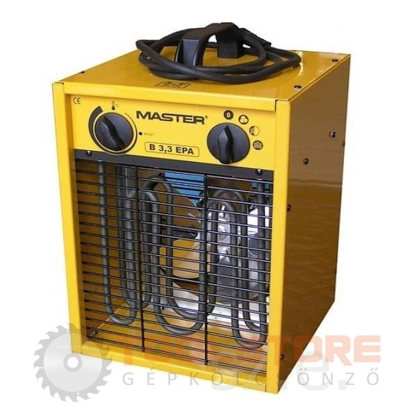 Hőlégbefúvó Elektromos 3KW – példatípus: Master B 3,3 EPS bérlés
