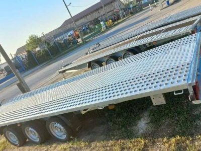 Autószállító trailer 6m egyenes 3.5t bérlés kölcsönzés Budapest