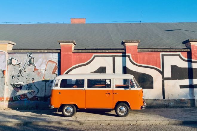 VW Transporter T2 bulibusz/hippibusz