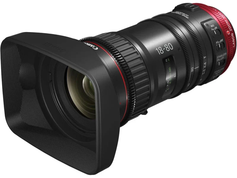 Canon CN-E 18-80mm / T4.4 COMPACT-SERVO Cinema Zoom Lens (EF Mount) bérlés Budapesten