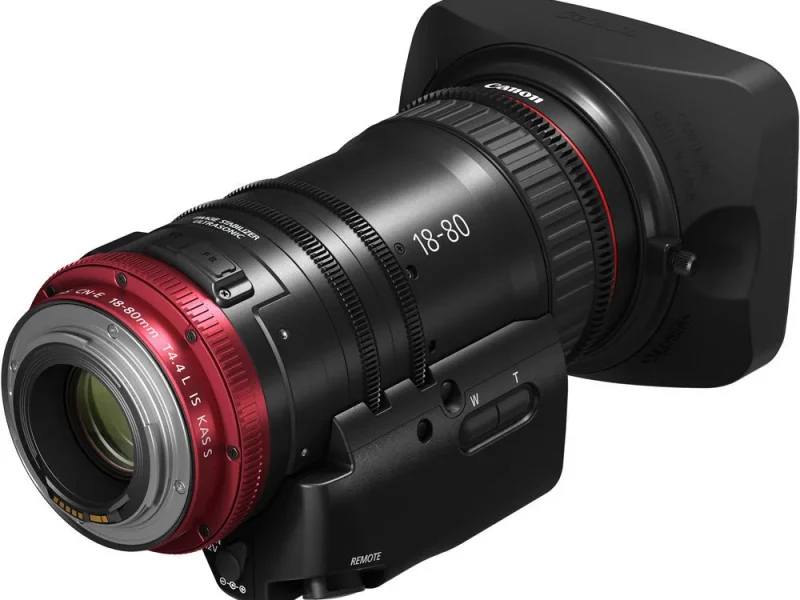 Canon CN-E 18-80mm / T4.4 COMPACT-SERVO Cinema Zoom Lens (EF Mount) bérlés Budapesten
