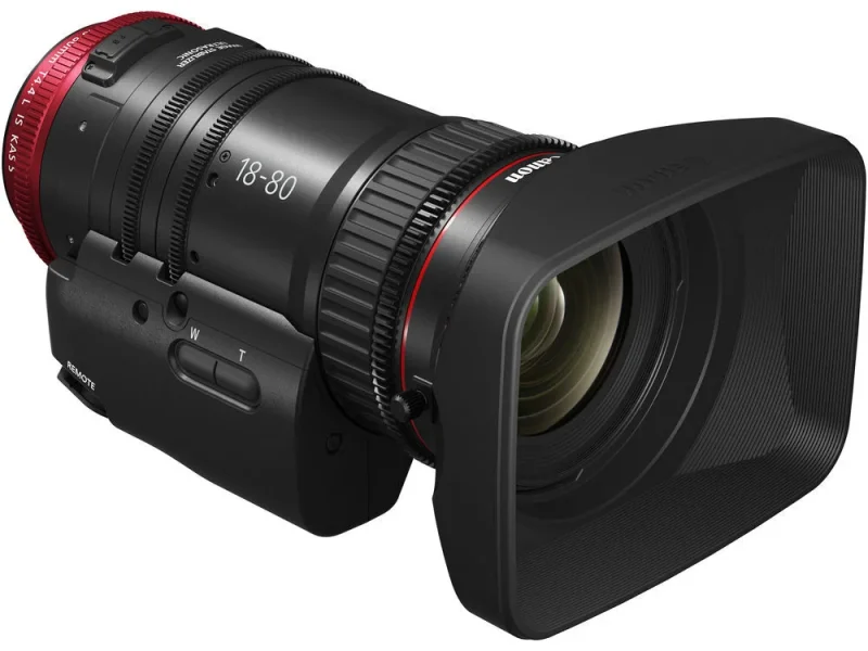Canon CN-E 18-80mm / T4.4 COMPACT-SERVO Cinema Zoom Lens (EF Mount) bérlés Budapesten