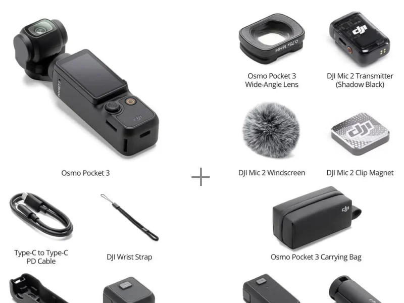 DJI Osmo Pocket 3 Creator Combo kölcsönzés Budapesten