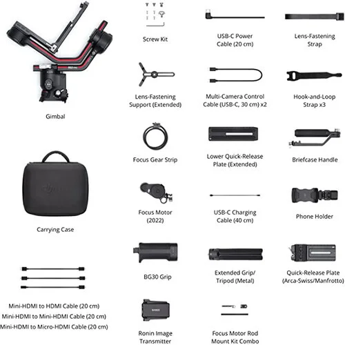 DJI RS 3 Pro Combo Gimbal – bérelhető Budapesten