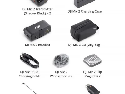 DJI Mic 2 (2TX + 1RX + Charging Case) – bérelhető Budapesten