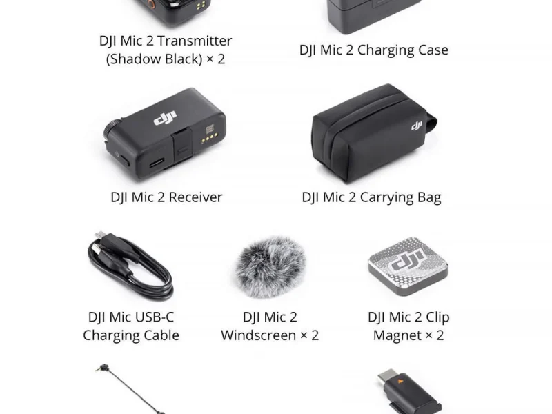 DJI Mic 2 (2TX + 1RX + Charging Case) – bérelhető Budapesten