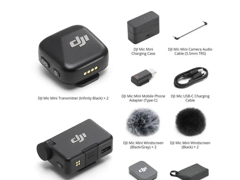 DJI MIC Mini (2TX + 1RX + Charging Case) kölcsönzés Budapesten