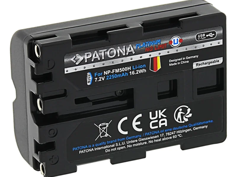 PATONA NP-FM500H PLATINUM akkumulátor (USB-C) (2.250mAh) (for Sony) kölcsönzés Budapesten