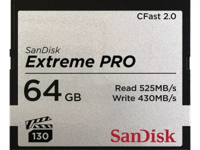 SanDisk Extreme PRO® CFast™ 2.0 64GB memóriakártya – bérelhető Budapesten