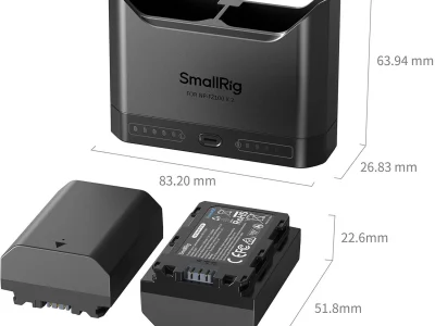 SmallRig 5483 DUAL KIT akkumulátortöltő (+ 2x SmallRig / Sony NP-FZ100) – bérelhető Budapesten