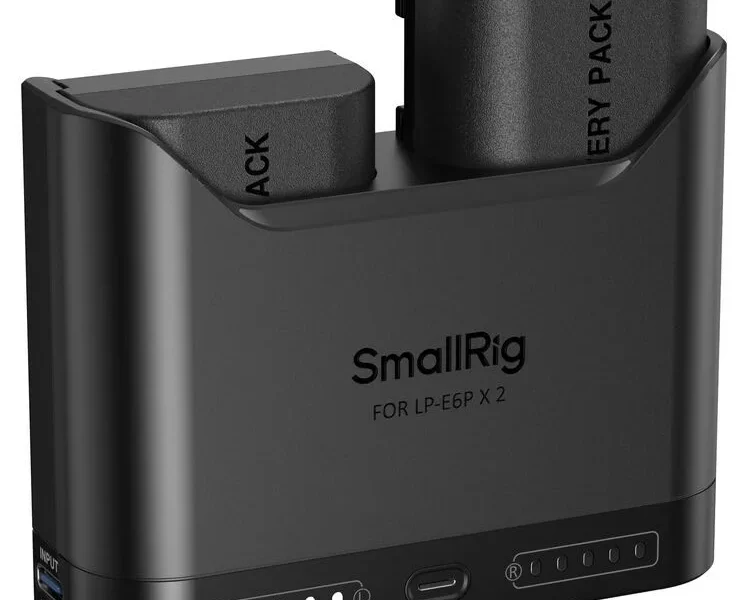 SmallRig 5485 DUAL KIT akkumulátortöltő // Battery Charger (+ 2x SmallRig LP-E6P) bérlés Budapesten